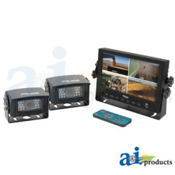 A & I Products CabCAM  Video System, Quad (Includes 7" Digital Touch Screen TFT LCD Monitand 2 Cameras) 12"x6.5"x8" A-CC7M2CQR